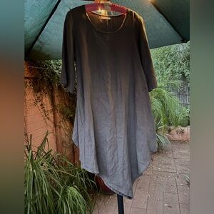 Bryn Walker new Lagenlook Nadia tunic shirt dress Sz XS